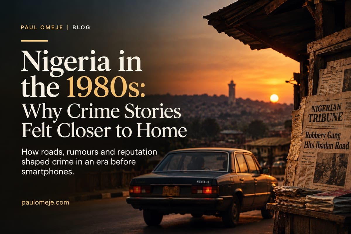 Nigeria in the 1980s: Why Crime Stories Felt Closer to Home